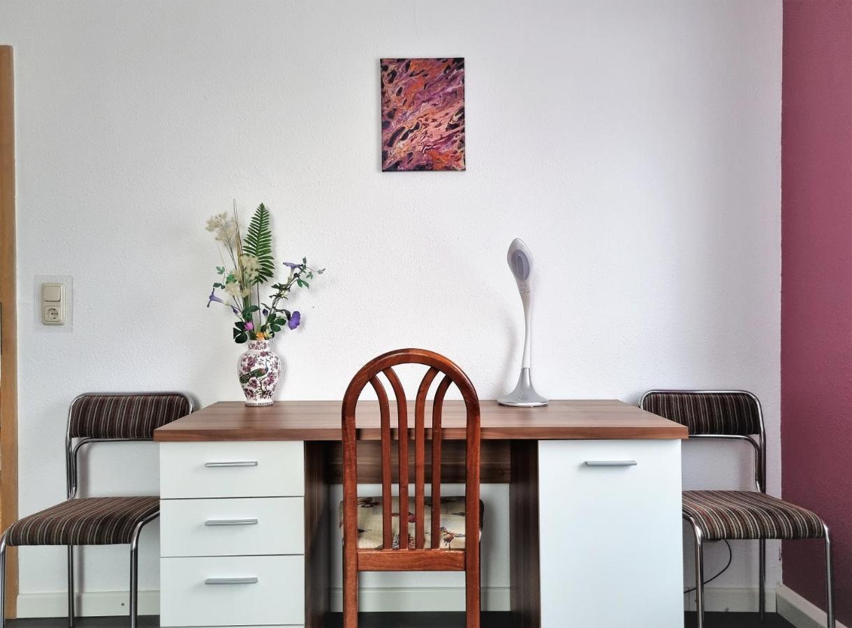 Apartment Bayreuth, 4 Zimmer Ferienwohnung im Haus mit Kunst, WLAN, Küche, Parkplatz Exterior foto